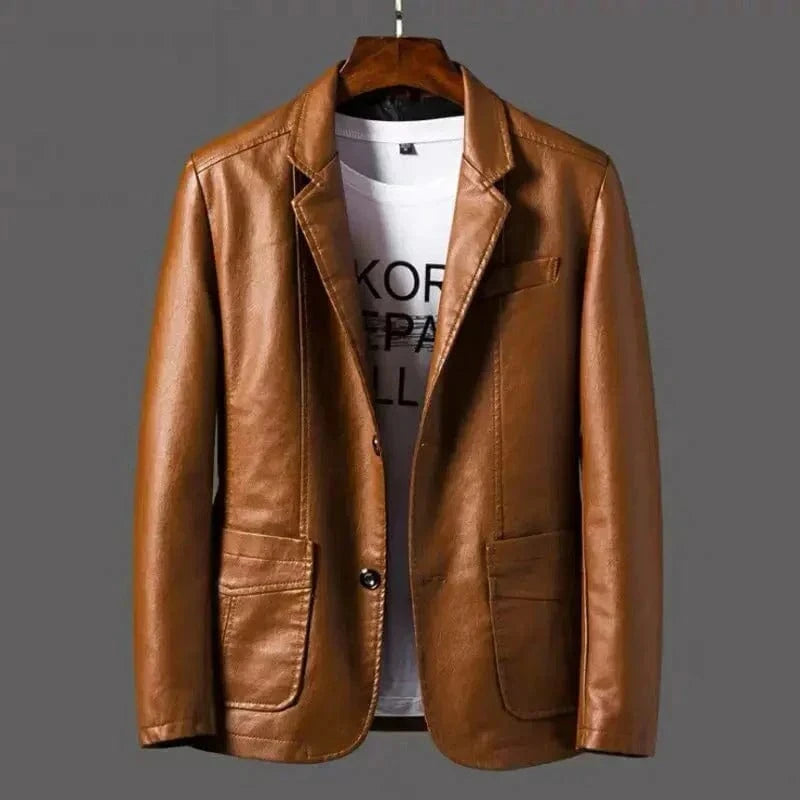 Fabian - Premium leather jacket Brown