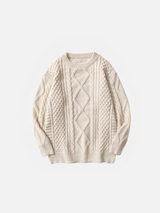 Retro 90s Knit Sweater Apricot