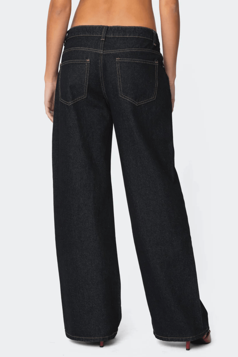 Low Rise Jeans Raw Washed